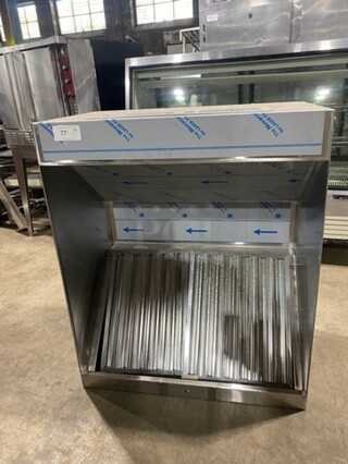 BRAND NEW! All Stainless Steel Commercial Hood System!