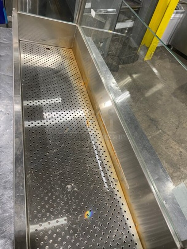 Commercial Countertop Ice Bin Merchandiser! With Sneeze Guard! Solid Stainless Steel! - Image 5 of 6