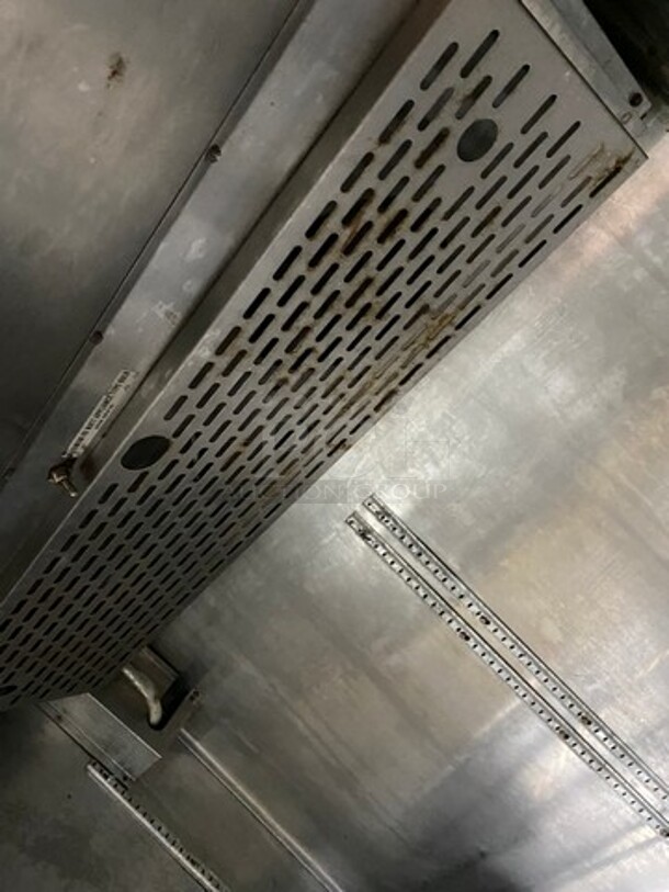 Continental Commercial 2 Door Bar Back Cooler! With Poly Coated Racks! All Stainless Steel! WORKING WHEN REMOVED! Model: BBC50SS SN: 15011797 115V 60HZ 1 Phase - Image 6 of 8