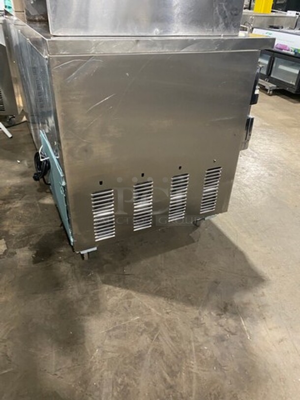Leader Commercial 3 Door Under The Counter/ Work Top Cooler! With Poly Coated Racks! All Stainless Steel! On Casters! Model: LB72S/C SN: GA09M1922 115V 60HZ 1 Phase - Image 3 of 8