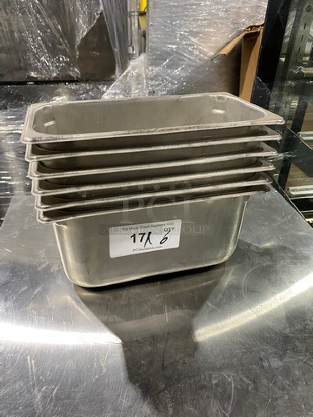 Commercial Steam Table/ Prep Table Food Pans! All Stainless Steel! 6x Your Bid!