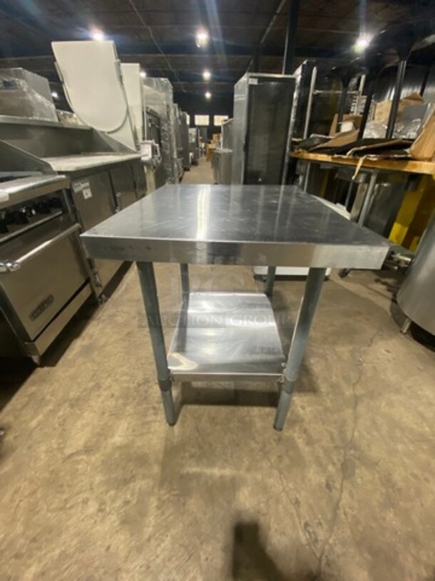 Solid Stainless Steel Work Top/ Prep Table! With Storage Space Underneath! On Legs! - Image 4 of 6
