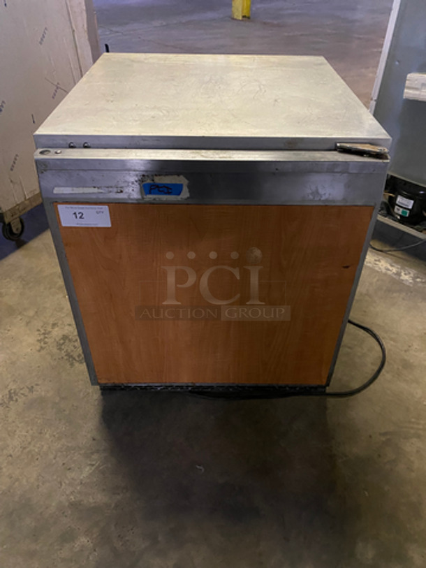 Continental Commercial Single Door Lowboy/Worktop Cooler! All Stainless Steel! Model: UC27 SN: 14910776 115V 60HZ 1 Phase