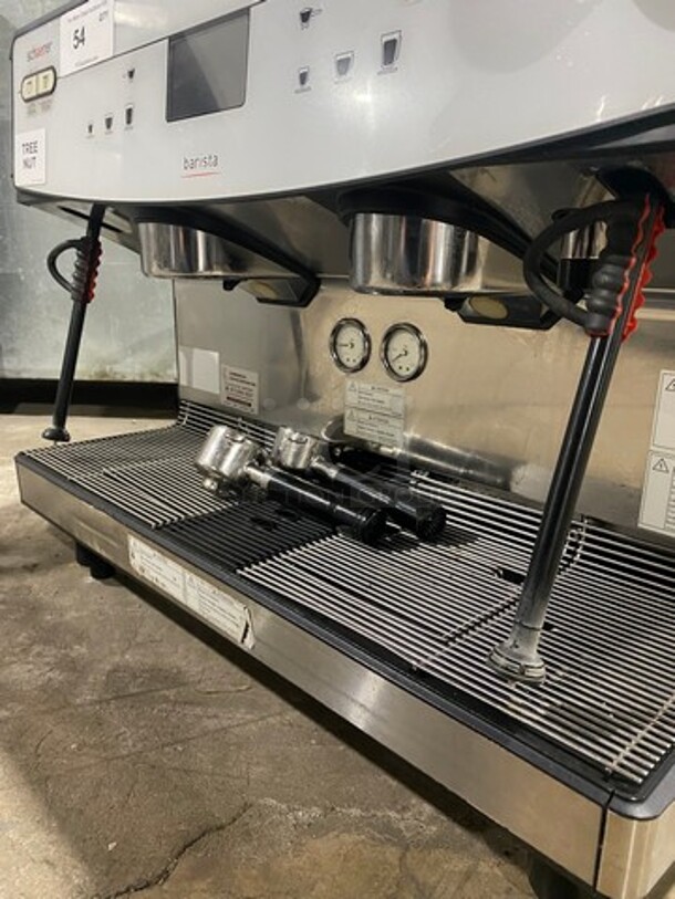 WOW! LATE MODEL! Dunkin Donuts Edition! Schaerer Commercial Countertop 2 Group Espresso Machine! With Steam Lines! Stainless Steel! On Small Legs! - Image 8 of 9