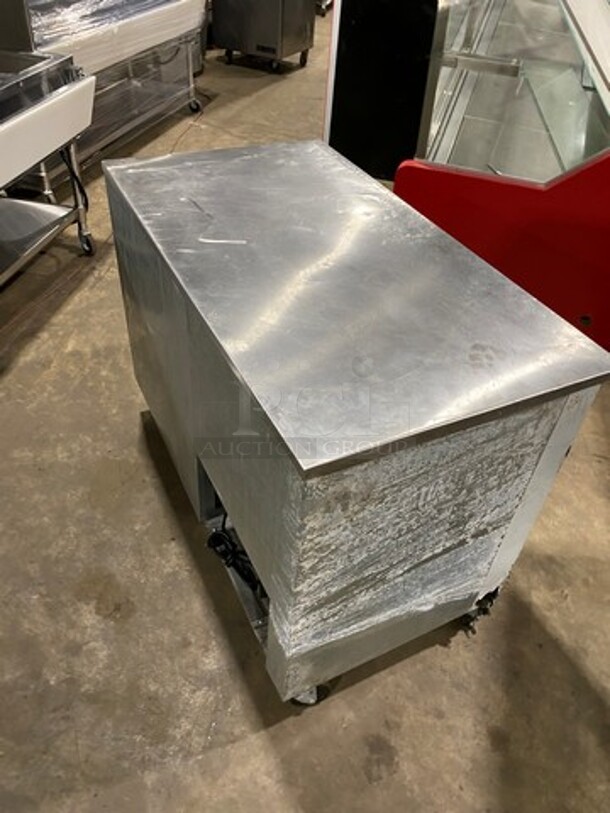 Cool Tech Commercial 2 Door Lowboy/Worktop Cooler! All Stainless Steel! On Casters! Model: CUSTOM48LB SN: 114962 115V - Image 11 of 11