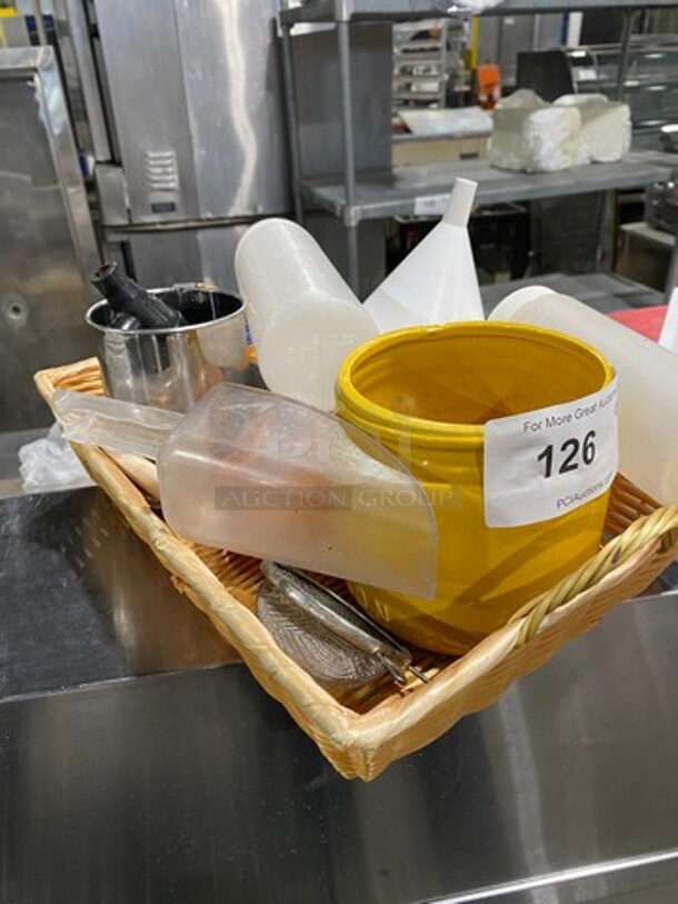 ALL ONE MONEY! MISCELLANEOUS! Includes Squeeze Bottles, Small Strainer, Ice Scoop And More! - Image 2 of 9