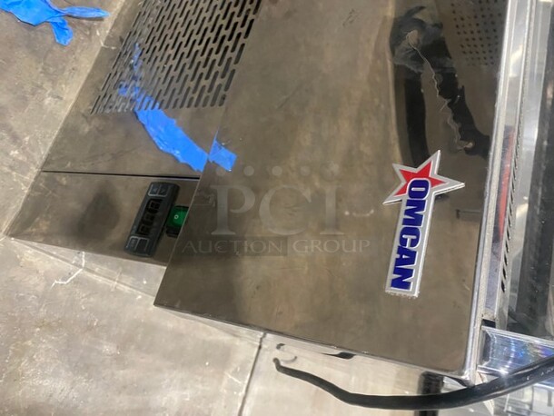 LATE MODEL! Omcan Commercial Open Refrigerated Display/Merchandiser Showcase! All Stainless Steel! With Stainless Steel Racks! 110V! Model RSCN0380 Serial 4000480930523010! Working When Removed! - Image 7 of 10