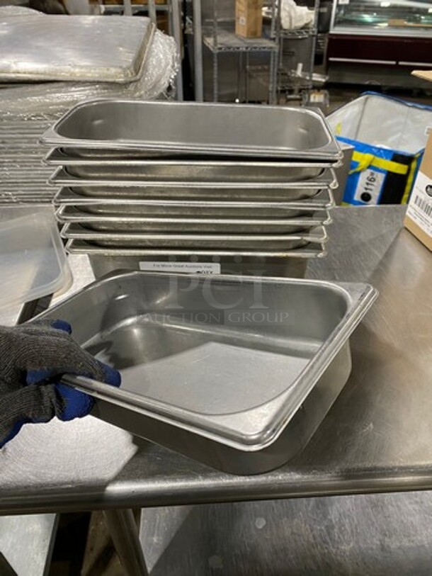 Assorted Size Commercial Steam Table/ Prep Table Food Pans! All Stainless Steel! 8x Your Bid! - Image 3 of 6
