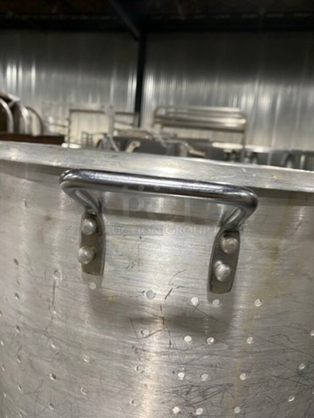 Metal Perforated Pot! With Handles! - Image 4 of 5