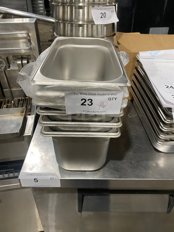 NEW! Winco Stainless Steel Steam Table/ Prep Table Food Pan! 6x Your Bid!