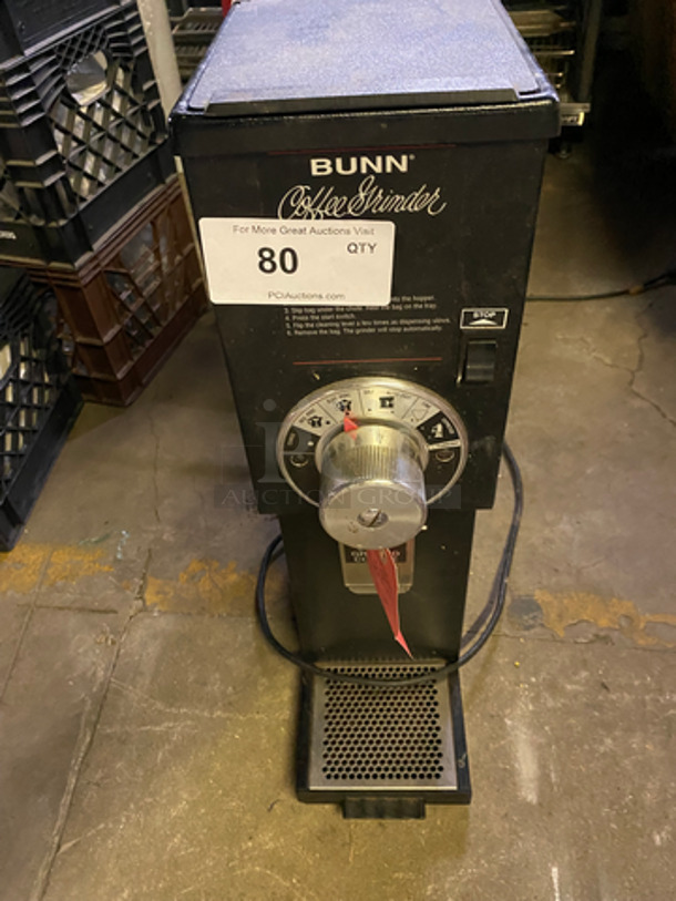 Bunn-O-Matic Commercial Countertop Gourmet Coffee Grinder! Model: G2-T SN: G200003184 120V 60HZ 1 Phase