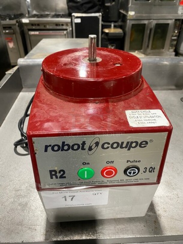 Robot Coupe Commercial Countertop Food Processor/Chopper Machine! BASE ONLY! Model: R2 120V