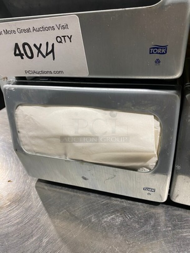 Tork Dual Sided Metal Napkin Dispenser! 4x Your Bid! - Image 7 of 7
