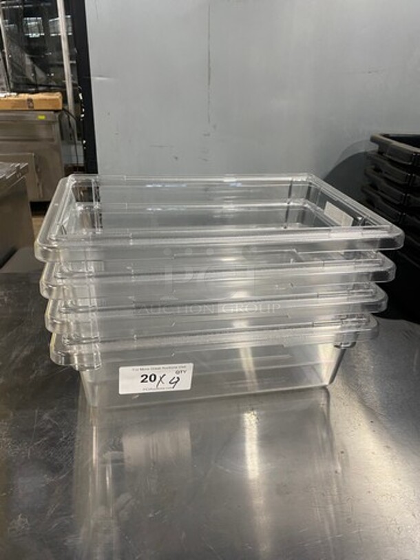 NEW! Cambro Clear Poly Food Containers! 4x Your Bid! - Image 1 of 6