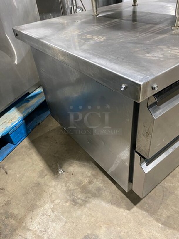 Silver King Commercial Refrigerated Chef Base! With 4 Drawer Storage Space! All Stainless Steel! On Casters! Model: SKRCB84H SN: SAJB65620A 115V 60HZ 1 Phase - Image 2 of 8