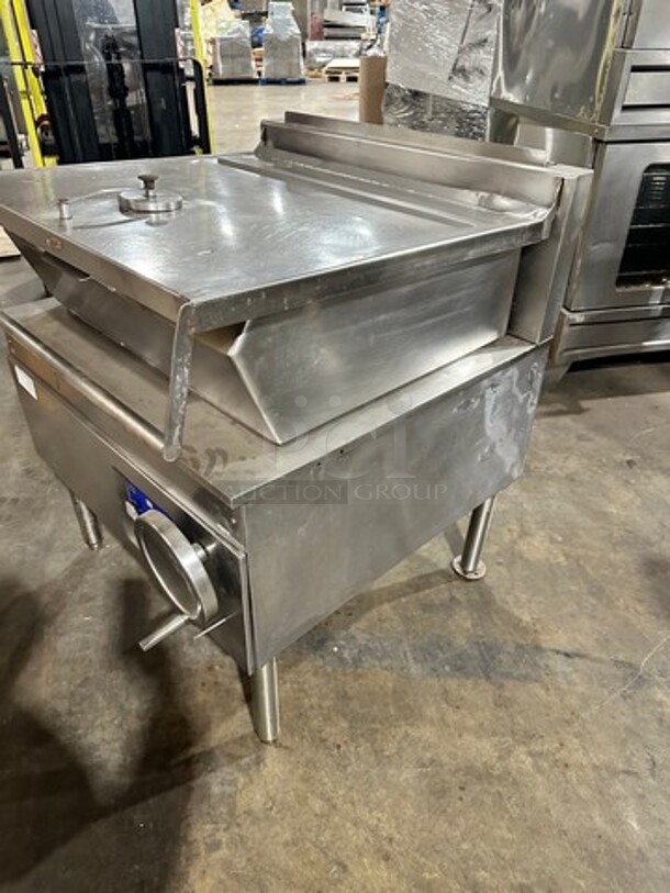 Cleveland Tilt Skillet/Braising Pan! All Stainless Steel! On Legs! - Image 3 of 9