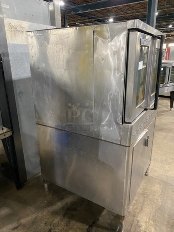 Blodgett Commercial Single Deck Convection Oven! With View Through Doors! Metal Oven Racks! With Closed Storage Space Underneath! All Stainless Steel! On Legs! - Image 3 of 9