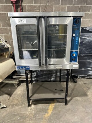 Duke Commercial Gas Powered Convection Oven! With View Through Doors! Metal Oven Racks! All Stainless Steel! On Legs! Model: 6/13