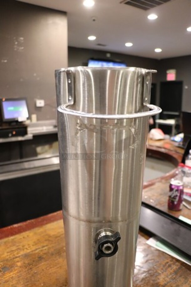 Stainless Tea Bin, Slightly Bent W/Lid - Image 4 of 4