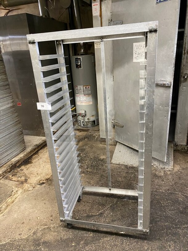 Metal Commercial Pan Transport Rack on Commercial Casters! - Image 1 of 4