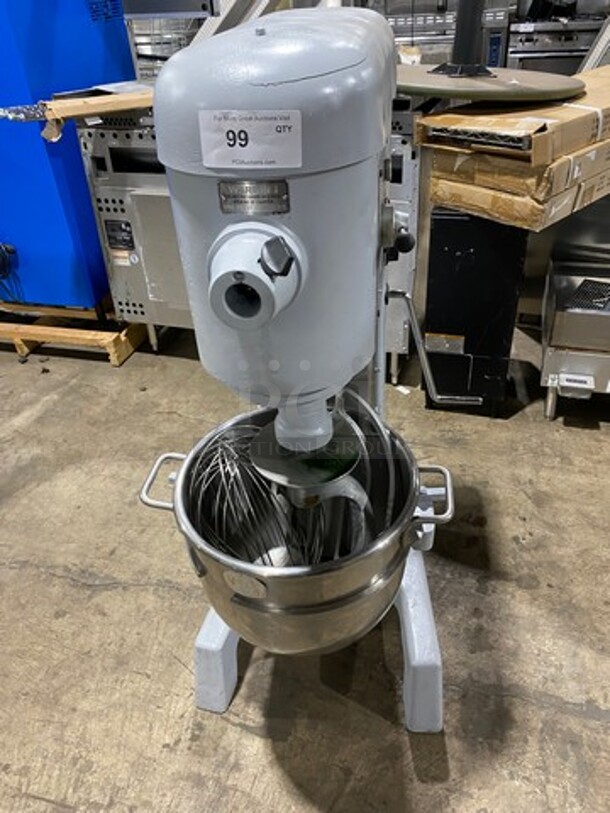 WOW! Hobart Commercial 30QT Planetary Mixer! With Mixing Bowl! With Paddle, Hook And Whisk Attachments! Model: D330 SN: 111011880 208V 60HZ 3 Phase