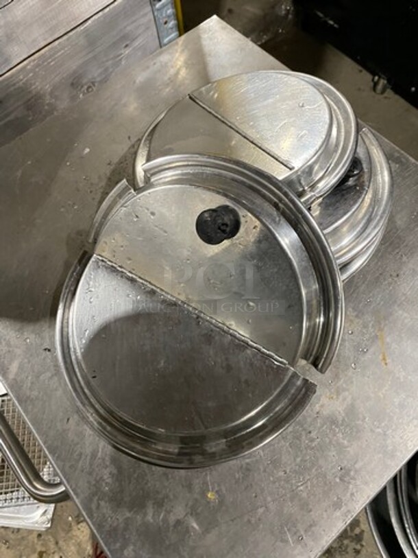 ALL ONE MONEY! Assorted Size Stainless Steel Soup Pan Lids! - Image 5 of 5