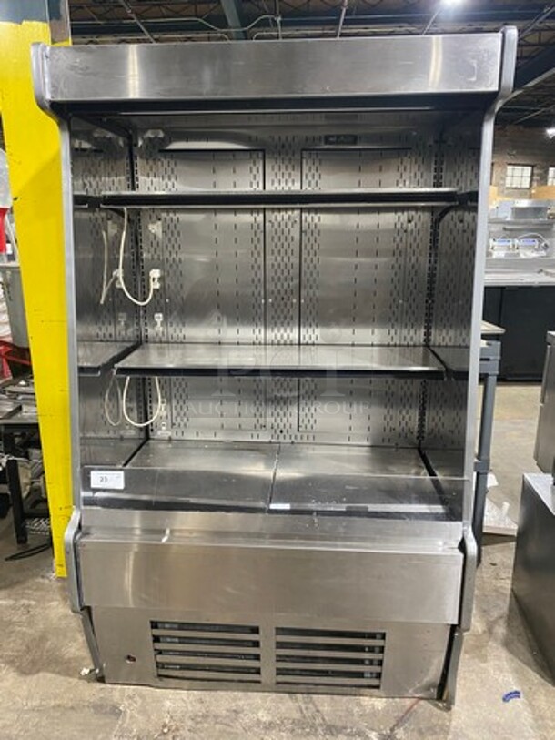 COOL! Commercial Refrigerated Open Grab-N-Go Case Merchandiser! With Shelves! Solid Stainless Steel! Model: CO4778R SN: 611649GI134837 115/230V 60HZ 1 Phase - Image 1 of 8
