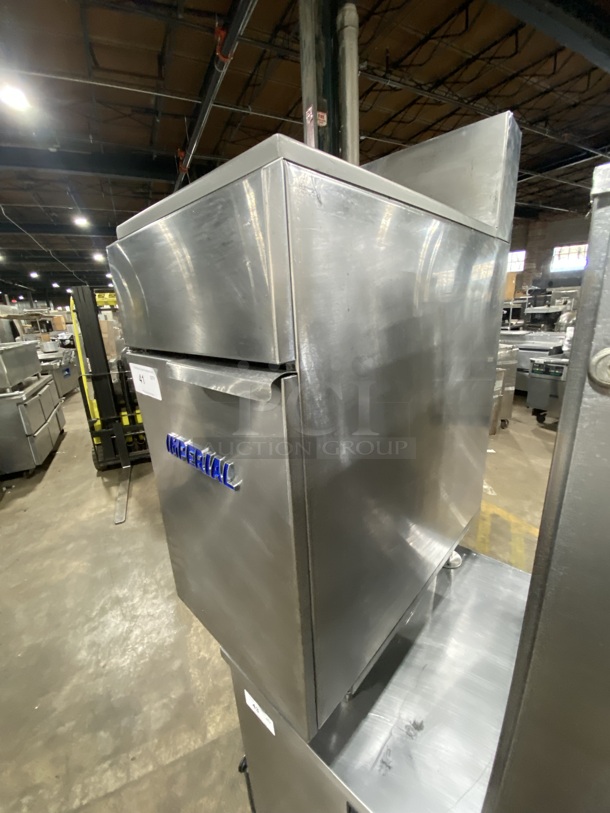 IMPERIAL Stainless Steel Deep Fryer!  On Legs! Natural Gas! Model IFS-CHPTL-RES Serial 02177423  - Image 2 of 8