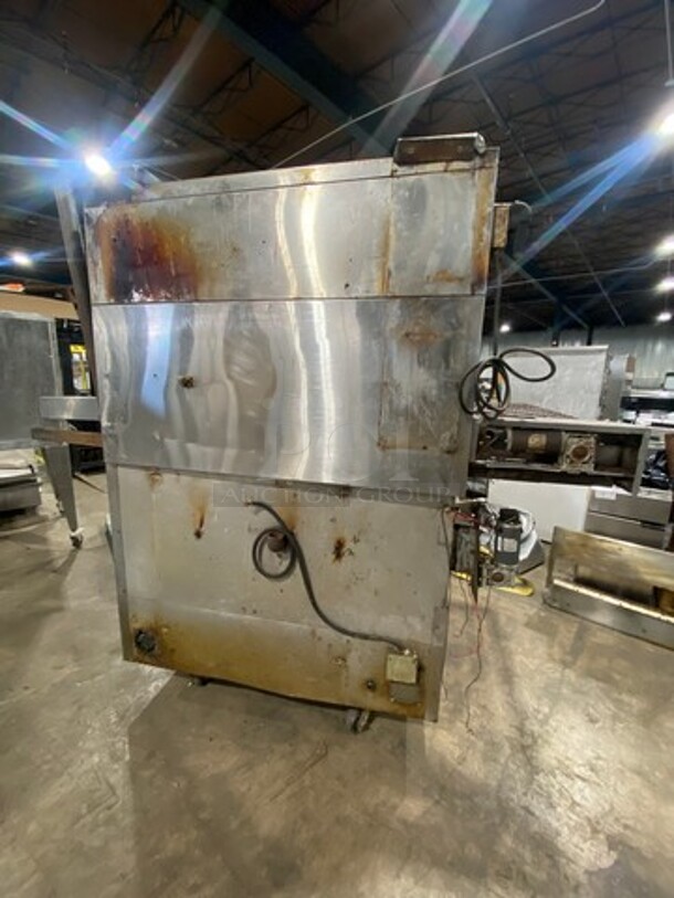AMAZING! Middleby Marshall Natural Gas Powered Double Deck Conveyor Pizza Oven! All Stainless Steel! On Casters! 2x Your Bid Makes One Unit! - Image 3 of 11