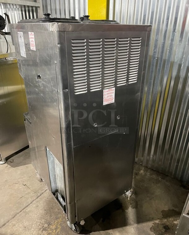 Nice! Taylor Crown Commercial 3 Handle Soft Serve Ice Cream Machine! All Stainless Steel! On Casters! Model: C71333 SN:M0104654 208/230V 3Ph - Image 3 of 10