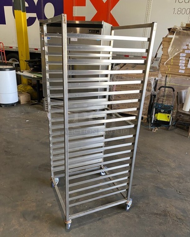 Channel Metal Commercial Pan Transport Rack!  - Image 2 of 5