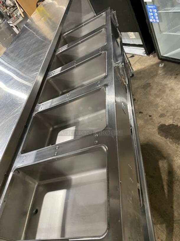 Eagle Commercial Electric Powered 5 Well Steam Table! With Storage Space Underneath! All Stainless Steel! On Casters! Model: YSPHT5 SN: 2008990235 208V 60HZ 1 Phase - Image 5 of 9