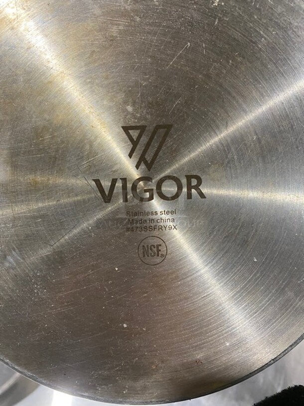 Vigor Stainless Steel Frying Pans! 3x Your Bid! - Image 5 of 6