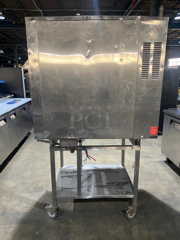 NICE! Alto Shaam Commercial Combitherm Convection Oven! With View Through Door! Metal Oven Racks! With Storage Space Underneath! All Stainless Steel! On Casters! Model: 10.18ML SN: 2210350503 208/240V 60HZ 1 Phase - Image 2 of 9