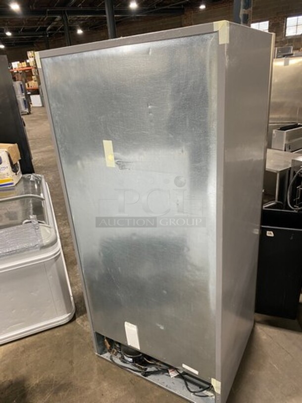 Frigidaire Single Door Reach In Refrigerator! With Poly Shelves! Stainless Steel Body! WORKING WHEN REMOVED! Model: FGVU21F8QFB SN: WB60655805 115V - Image 4 of 9