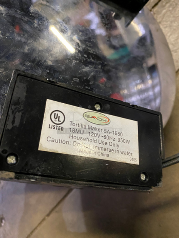 Countertop Electric Powered Tortilla Press Machine! All Stainless Steel! 2x Your Bid! 120V 60HZ - Image 5 of 6