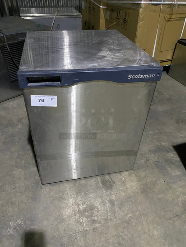 Scotsman Commercial Ice Making Machine! With Condenser! All Stainless Steel Body! Model: N1322R32A SN: 12011320011599 115V 60HZ 1 Phase