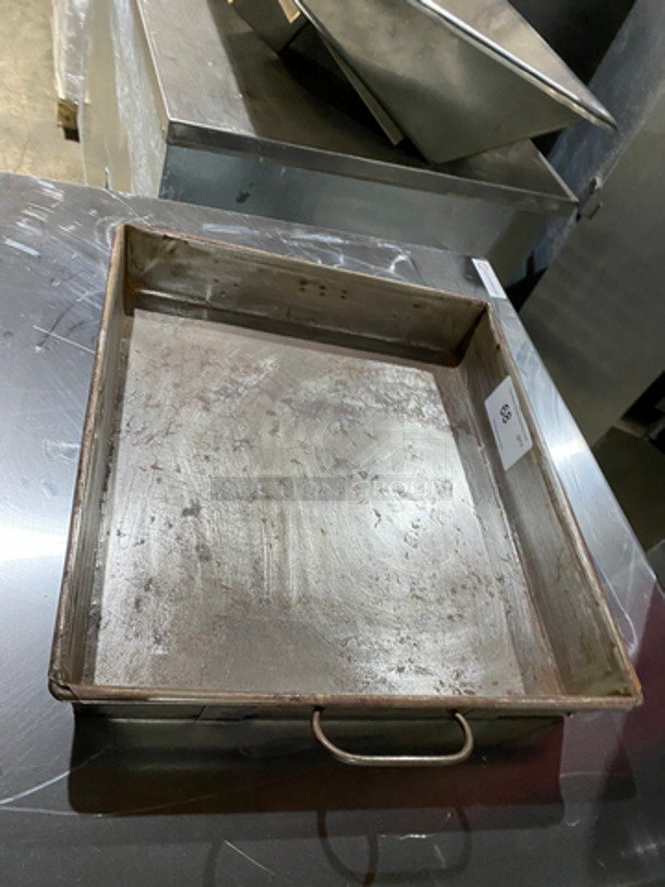 FAB! Square Metal Baking Pan! With Single Handle! - Image 2 of 4