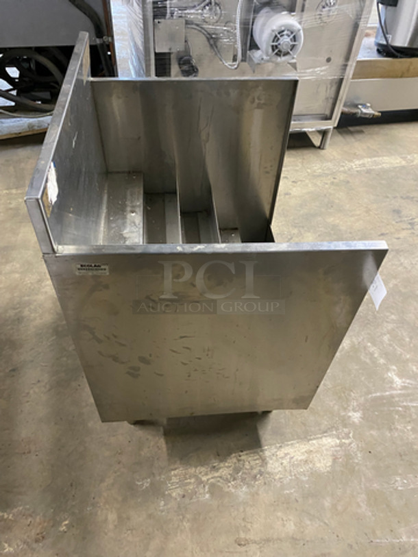 Commercial Under The Counter Bottle Speed Rail Merchandiser! All Stainless Steel! On Legs! - Image 5 of 5