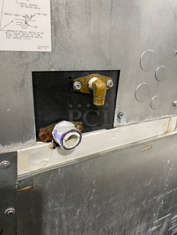 Manitowoc Commercial Ice Maker Machine! With Commercial Ice Bin! All Stainless Steel! On Legs! Model: ID0502A161D SN: 1120025579 115V 60HZ 1 Phase - Image 6 of 8