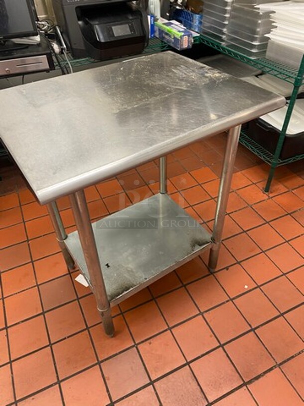 Advance Tabco Solid Stainless Steel Work Top/ Prep Table! With Storage Space Underneath! On Legs! Model: TT240 - Image 3 of 7