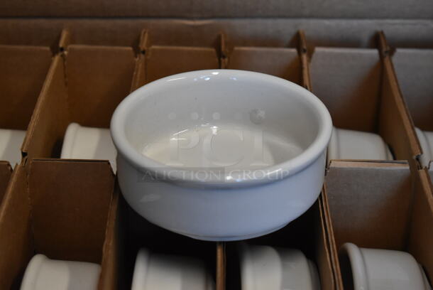 BRAND NEW Box of 24 White Ceramic Ramekins.