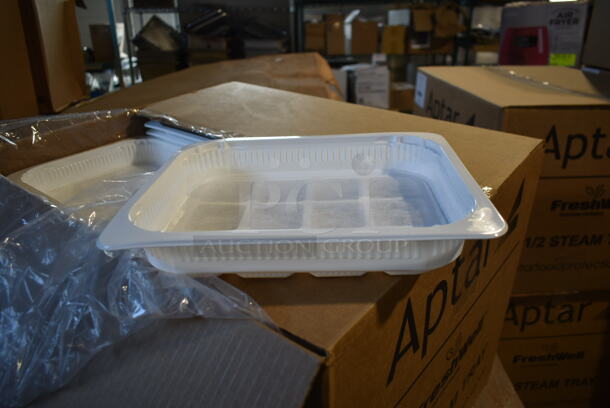 4 BRAND NEW! Boxes of Aptar FreshWell 1/2 Steam Trays. 4 Times Your Bid!