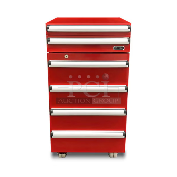 BRAND NEW SCRATCH AND DENT! Whynter TBR-185SR Metal Portable 1.8 cu.ft. Tool Box Refrigerator with 2 Drawers. 115 Volts, 1 Phase. Tested and Working! - Image 1 of 9