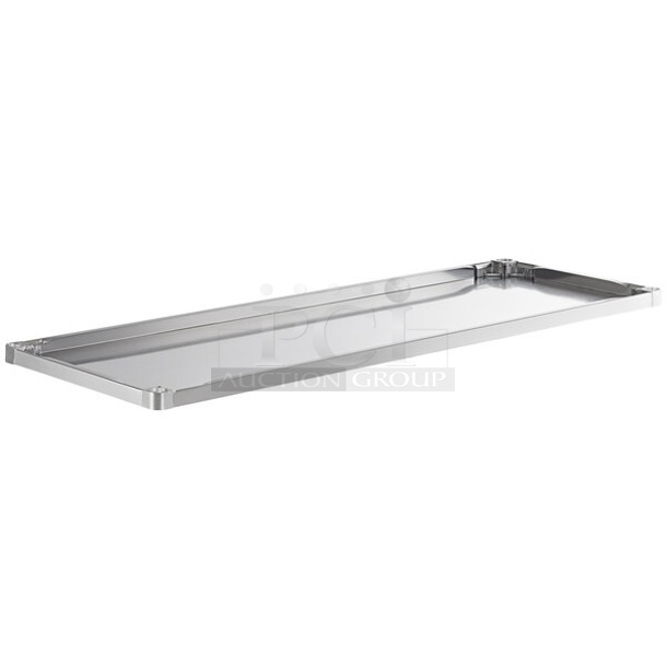BRAND NEW SCRATCH AND DENT! Regency 600UT3072S Adjustable Stainless Steel Work Table Undershelf for 30" x 72" Tables - 18 Gauge - Image 1 of 3