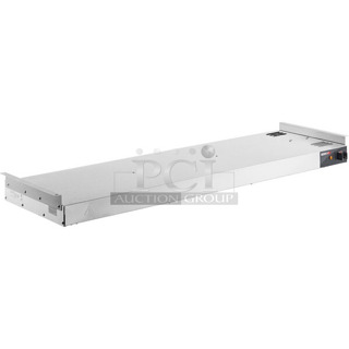BRAND NEW SCRATCH AND DENT! ServIt 423SWTD48 48" High Wattage Double Strip Warmer with On/Off Toggle Controls and 3" Spacer. 120 Volts, 1 Phase. 