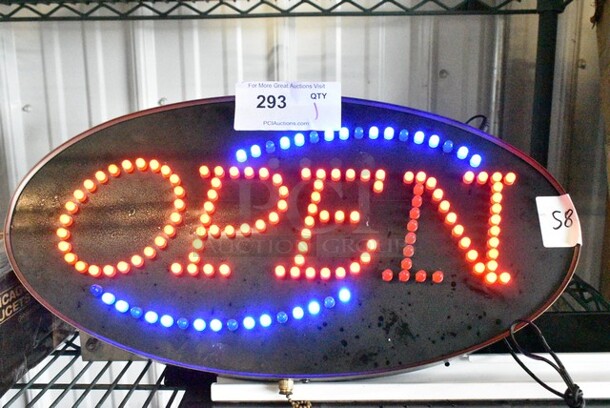 Open Light Up Sign. Tested and Working!  - Image 1 of 3