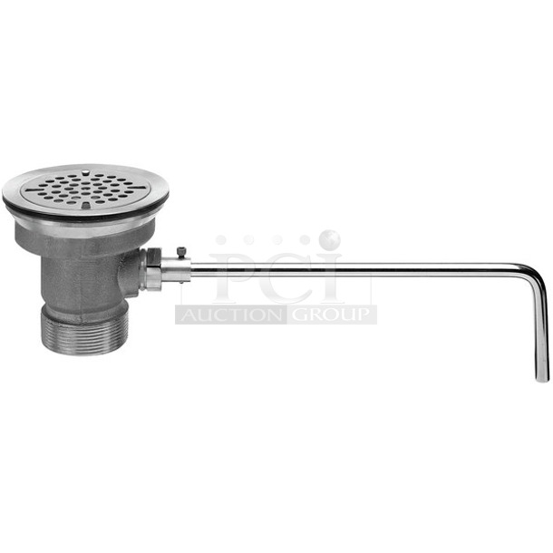 BRAND NEW IN BOX! Fisher 28932 DrainKing Chrome Lever Handle Waste Valve with 3 1/2