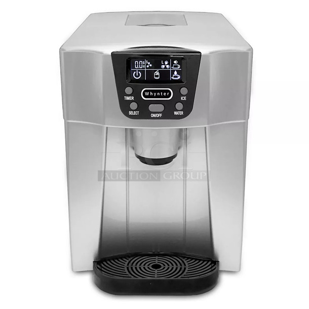 BRAND NEW SCRATCH AND DENT! Whynter IDC-221SC Countertop Direct Connection 26lb per day Ice Maker and Water Dispenser – Silver. 115 Volts, 1 Phase. Tested and Working! - Image 1 of 6