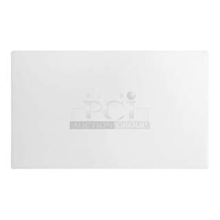 2 BRAND NEW SCRATCH AND DENT! Choice 407301875WH 30" x 18" x 3/4" White Polyethylene Cutting Board. 2 Times Your Bid!